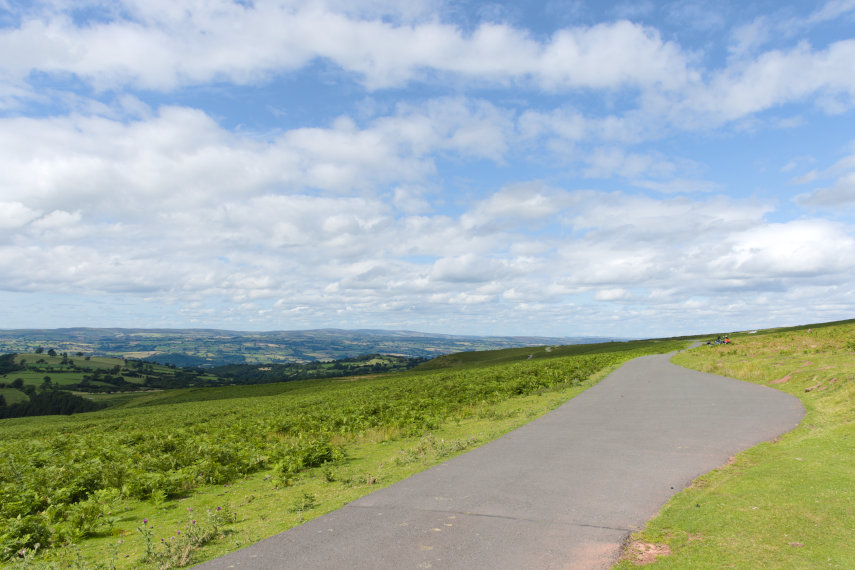 The view from Gospel Pass, Black Mountains, Brecknockshire
