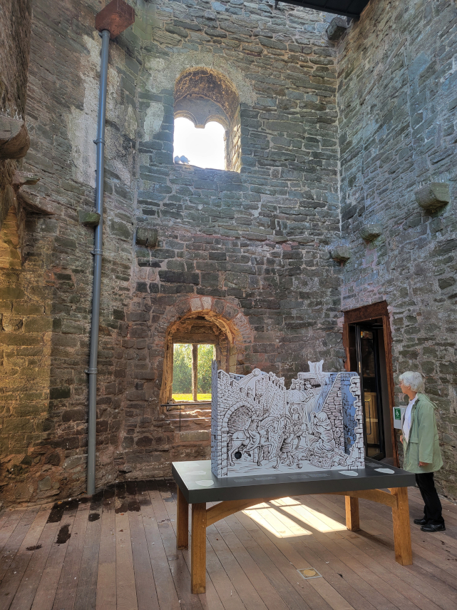 Hay Castle, Hay-on-Wye, Brecknockshire, Wales
