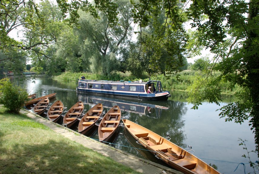 The River Great Ouse, Hemingford Grey, Huntingdonshire, England, Great Britain