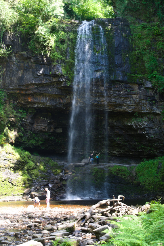 Photograph of Henrhyd Waterfall, Brecon, Brecknockshire, Wales