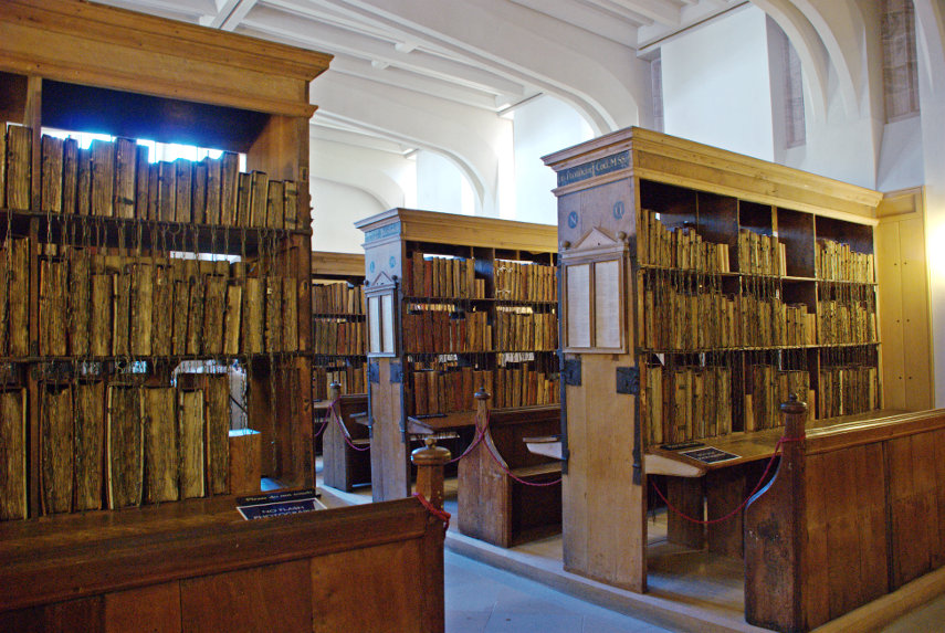 The Chained Library, Hereford Cathedral, Hereford, Herefordshire, England, Great Britain