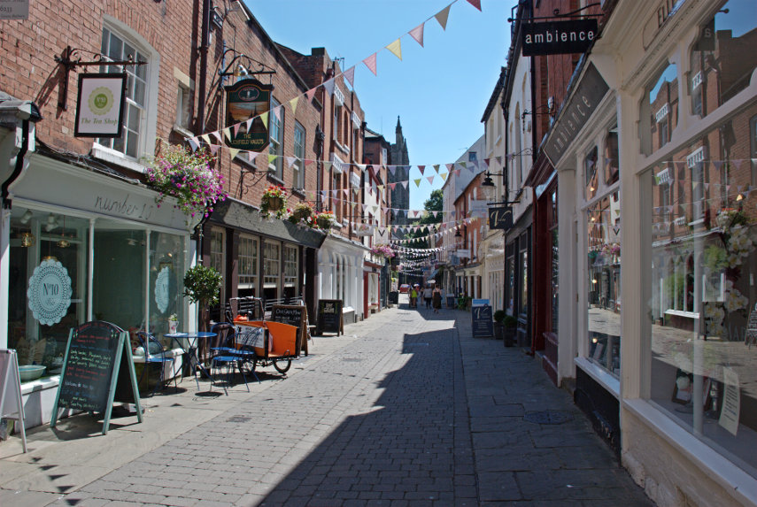 Church Street, Hereford, Herefordshire, England, Great Britain