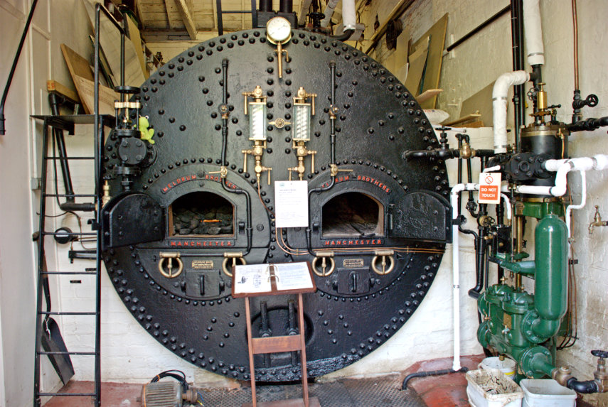 The Lancashire Boiler, Waterworks Museum, Hereford, Herefordshire, England, Great Britain