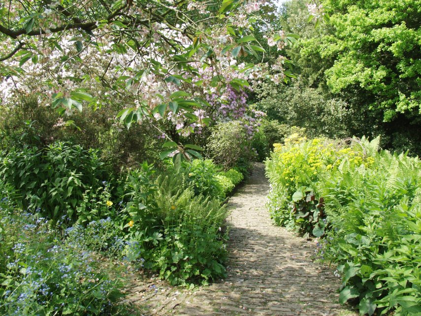 The Lower Stream Garden, Hidcote Manor Gardens, Chipping Campden, Gloucestershire, England, Great Britain
