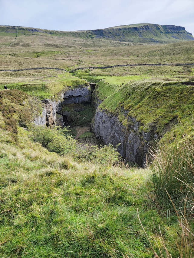 Photograph of Hull Pot, Ingleborough, Yorkshire, England