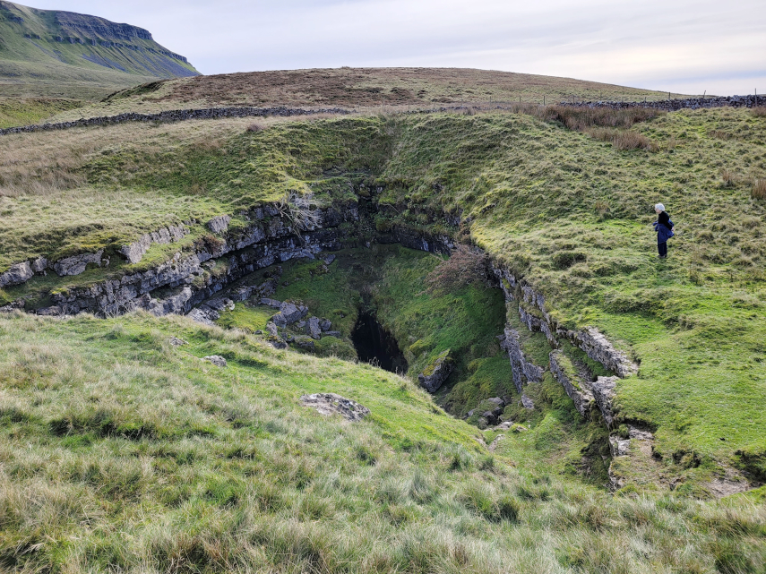 Photograph of Hunt Pot, Ingleborough, Yorkshire, England