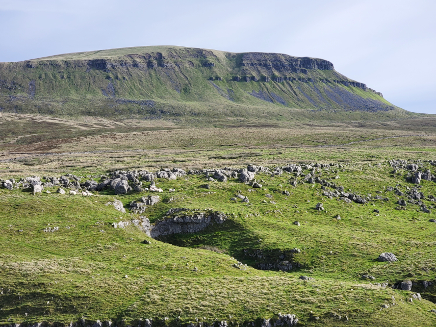 A final look at Pen-y-Ghent, Yorkshire, England, Great Britain