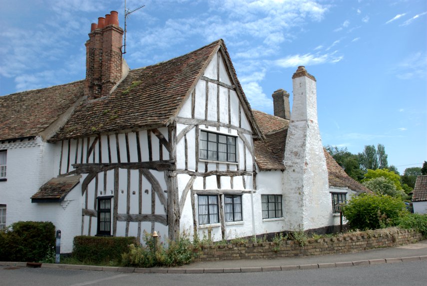 The Crooked House, Houghton, Huntingdonshire, England, Great Britain