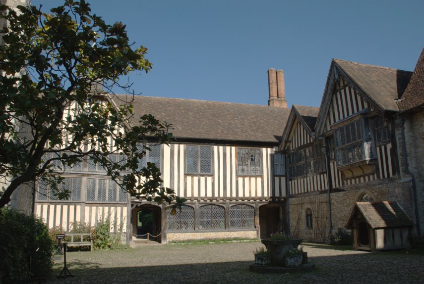 The Courtyard, Ightham Mote, Ightham, Kent, England, Great Britain