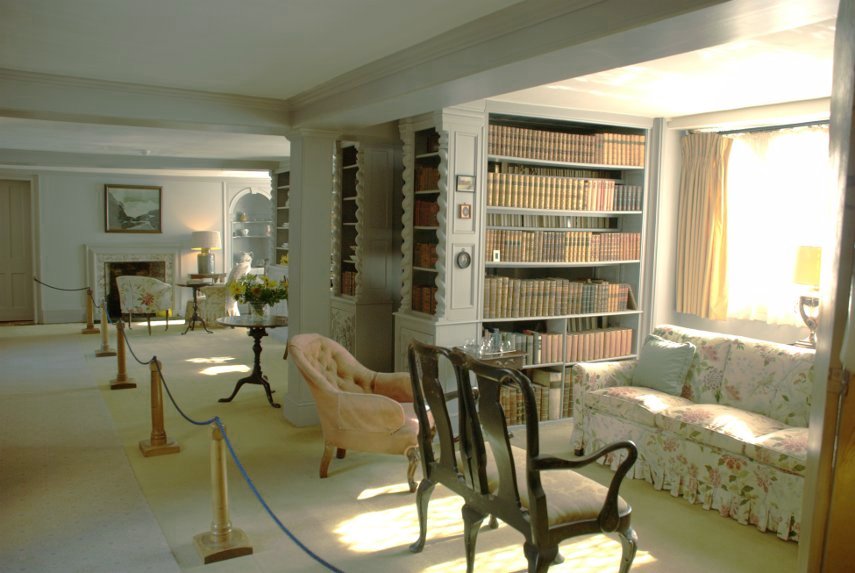 The Library, Ightham Mote, Ightham, Kent, England, Great Britain