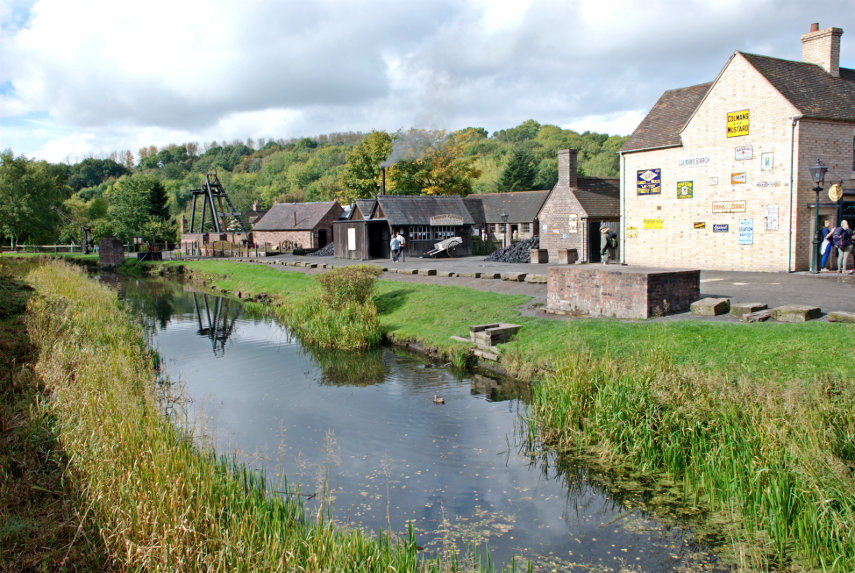 The Canal, Blists Hill, Ironbridge, Shropshire, England, Great Britain
