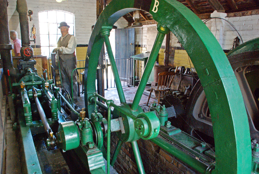 The Steam Winding Engine, Blists Hill, Ironbridge, Shropshire, England, Great Britain