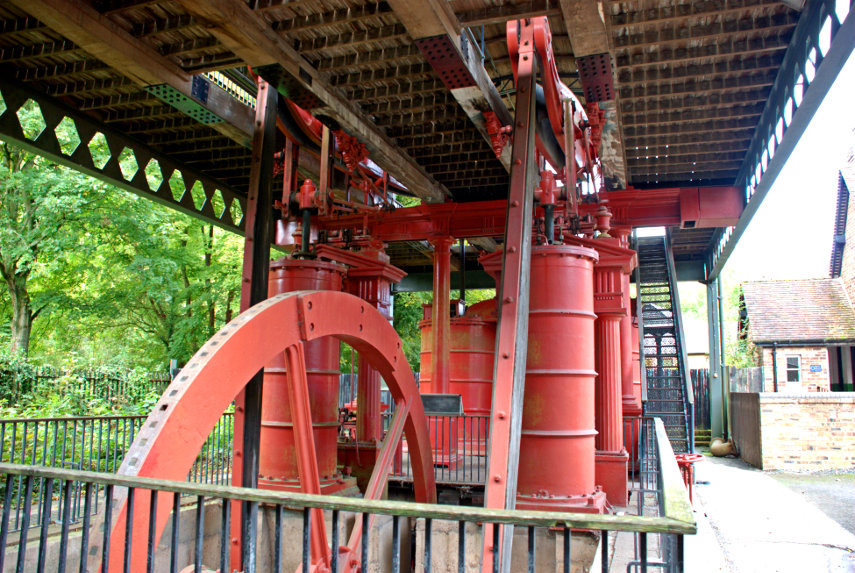 Two Blowing Engines, Blists Hill, Ironbridge, Shropshire, England, Great Britain
