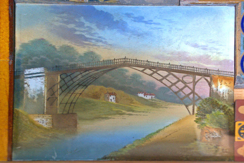 A large tile, Jackfield Tile Museum, Ironbridge, Shropshire, England