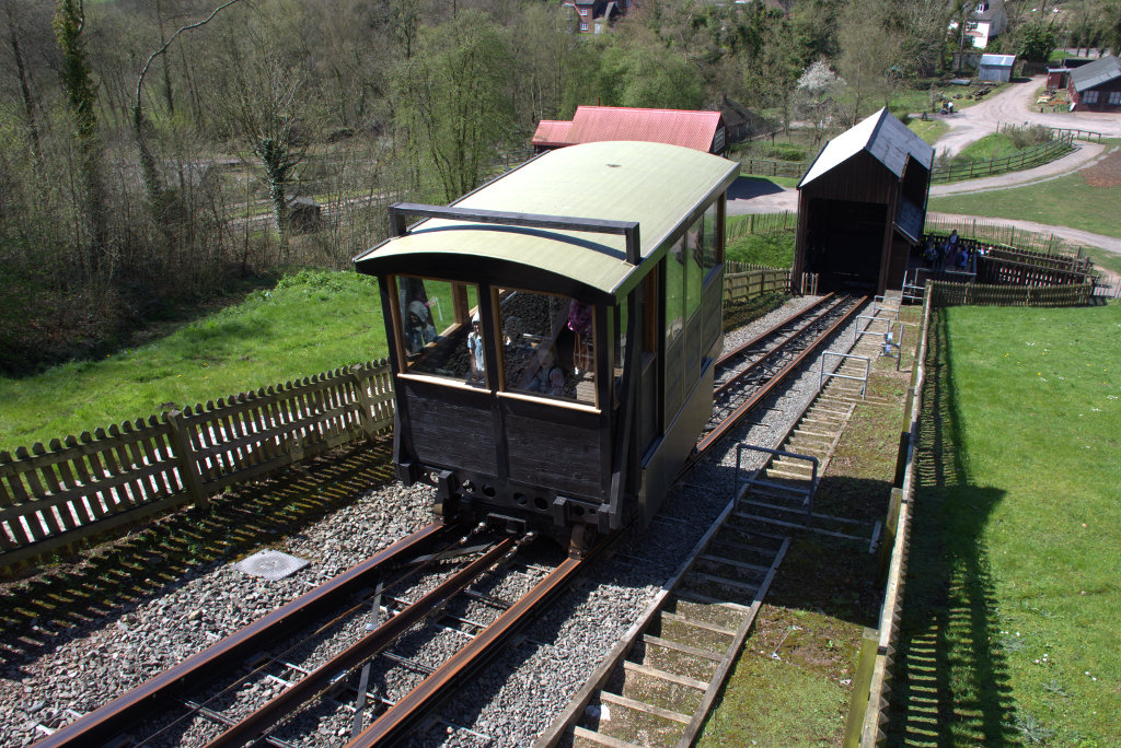 The Funicular Railway, Blists Hill, Ironbridge, Shropshire, England, Great Britain