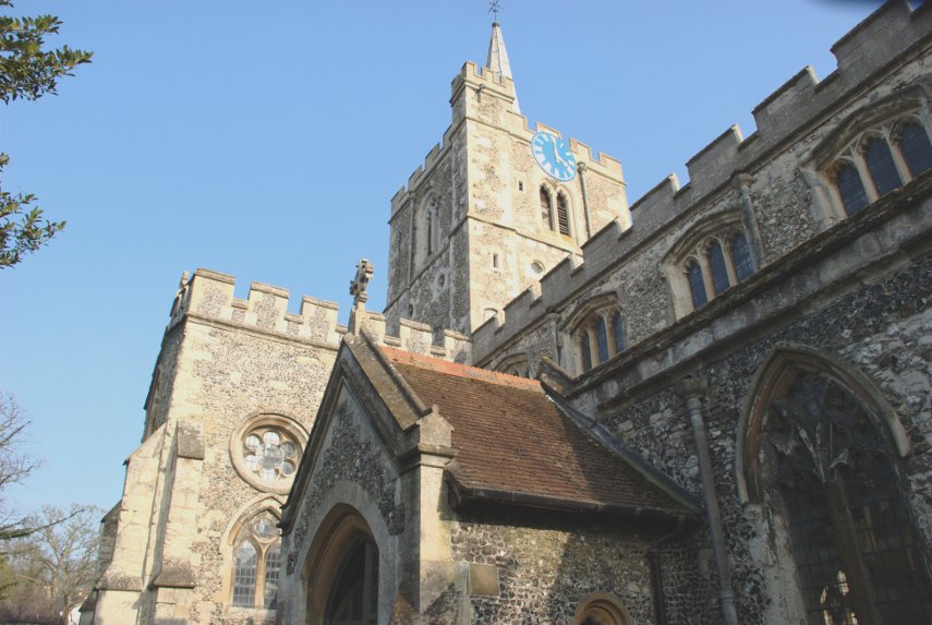 The Tower, Church of St. Mary the Virgin, Ivinghoe, Buckinghamshire, England, Great Britain