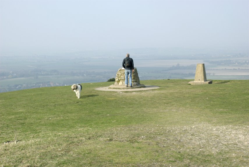 The top of Ivinghoe Beacon, Ivinghoe, Buckinghamshire, England, Great Britain
