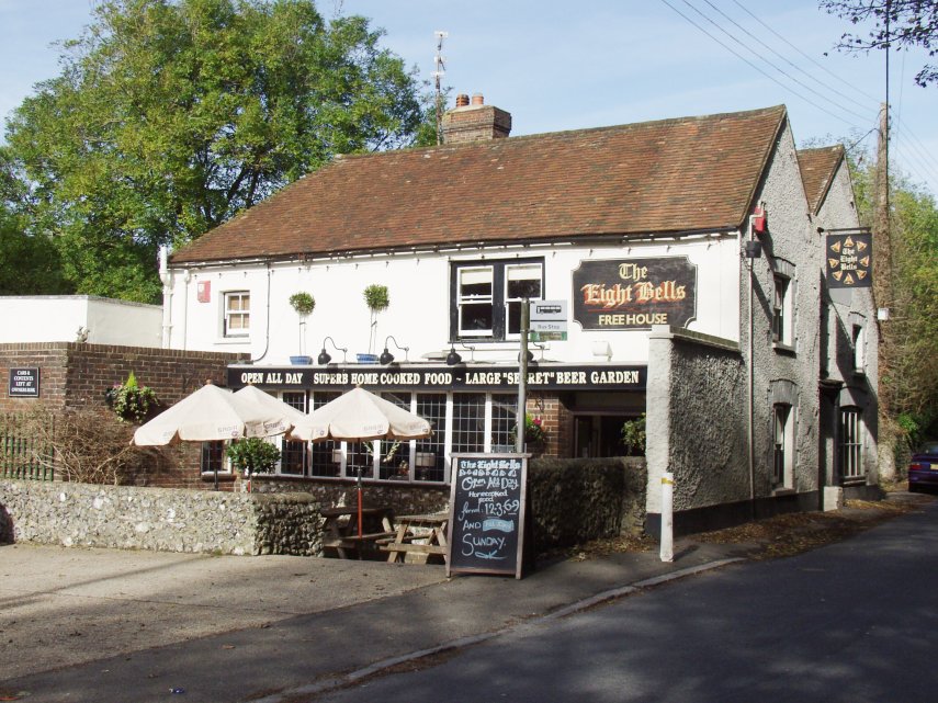 The Eight Bells Inn, Jevington, Sussex, England, Great Britain