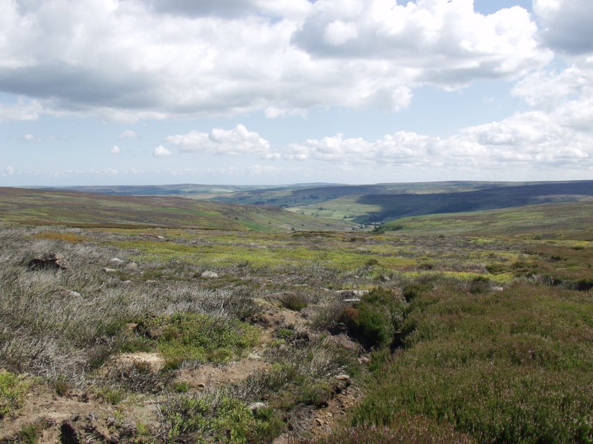 The view towards Castleton Rigg, Yorkshire, England, Great Britain