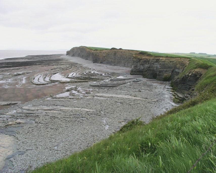 A Wave Cut Platform, Kilve, Somerset, England, Great Britain