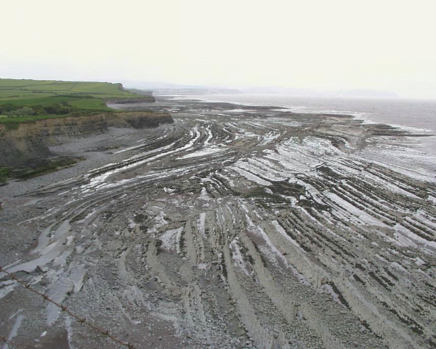 View of the foreshore at Kilve, Somerset, Great Britain