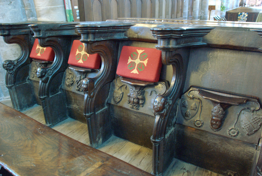 Misericords, Kings Lynn Minster, Norfolk, England, Great Britain