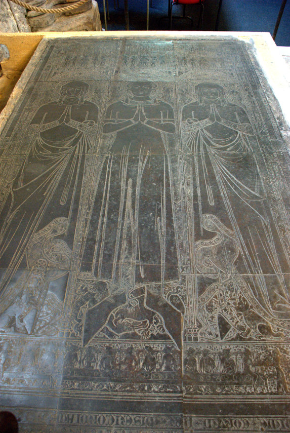 Memorial Brass, Kings Lynn Minster, Norfolk, England, Great Britain