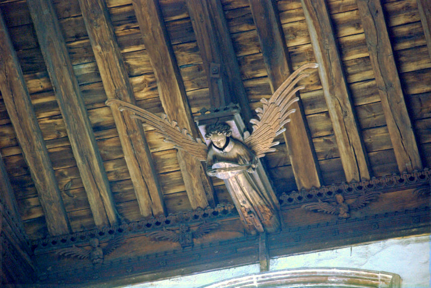 A Carved Wooden Angel, St. Nicholas Chapel, Kings Lynn, Norfolk, England, Great Britain