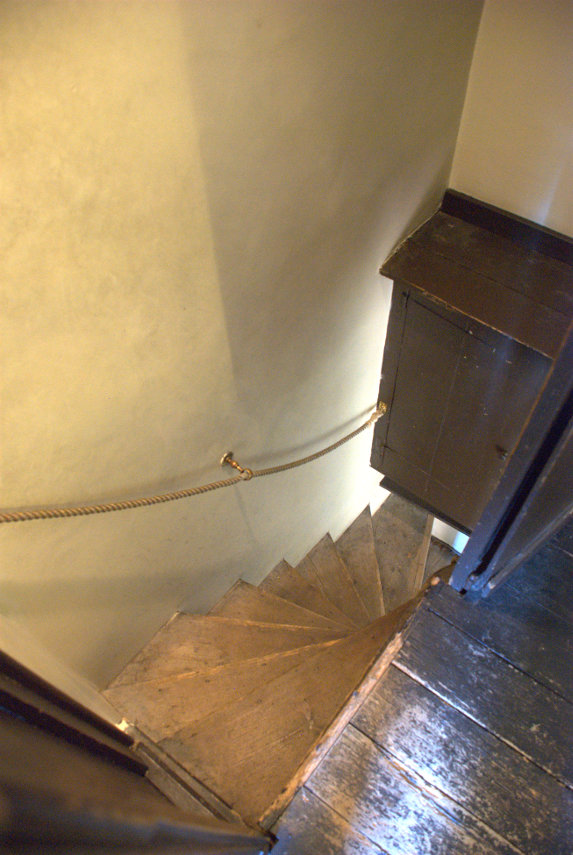 The Staircase, Fishermans Cottages, True's Yard Museum, Kings Lynn, Norfolk, England, Great Britain