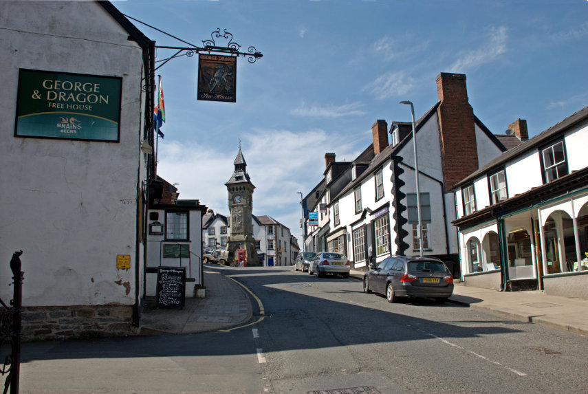 Broad Street, Knighton, Radnorshire, Great Britain