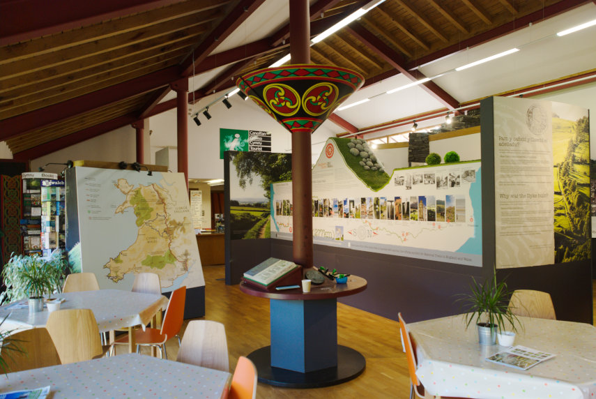 Offa's Dyke Centre interior, Knighton, Radnorshire, Wales
