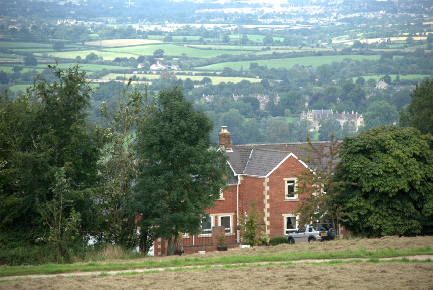 Lacock from Bowden Hill, Wiltshire, England, Great Britain