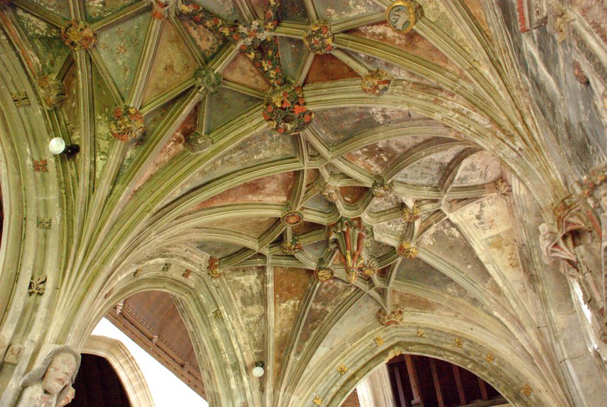 The Lady Chapel Ceiling, St. Cyriac's Church, Lacock, Wiltshire, England, Great Britain