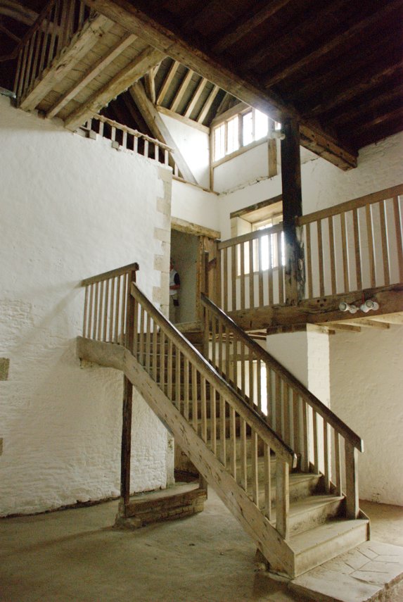 The Brewery Stairway, Lacock Abbey, Lacock, Wiltshire, England, Great Britain