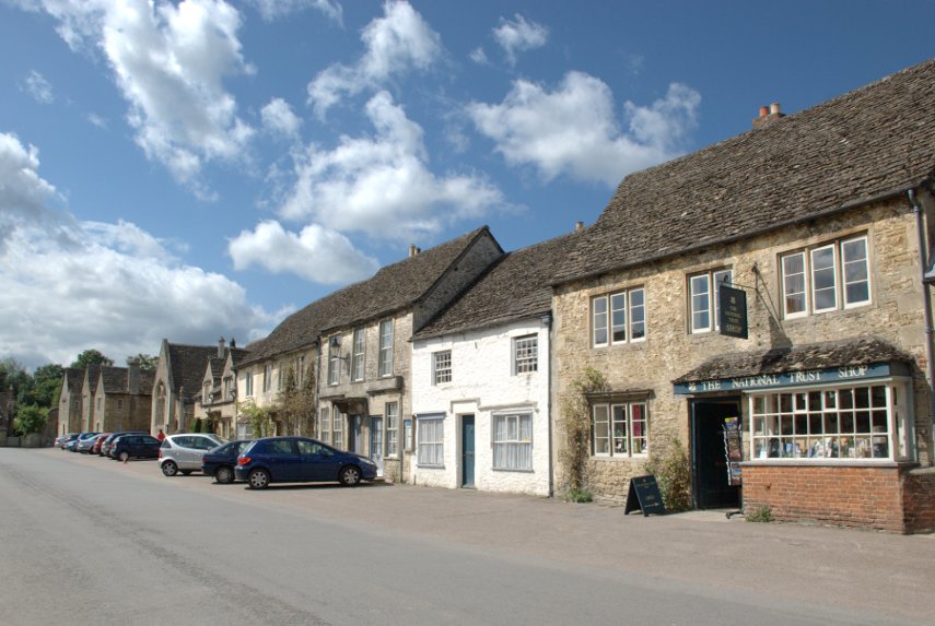 High Street, Lacock, Wiltshire, England, Great Britain