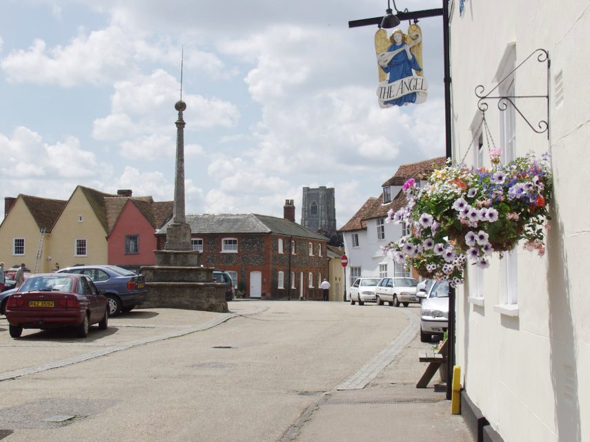 The Square, Lavenham, Suffolk, England, Great Britain