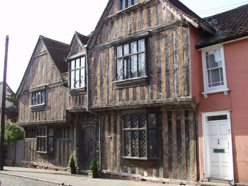 A Timber-Framed House, Water Street, Lavenham, Suffolk, England, Great Britain
