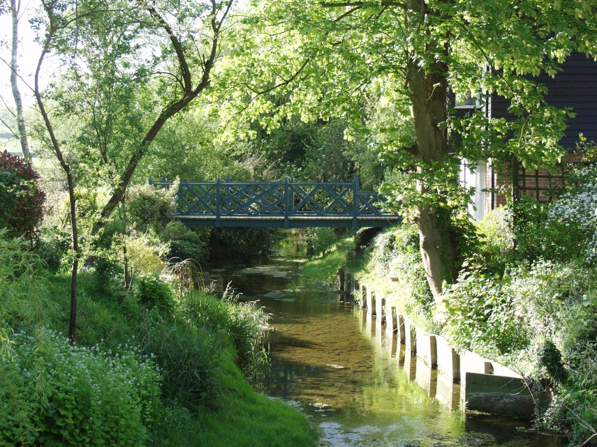 The River Brett, Lavenham, Suffolk, England, Great Britain