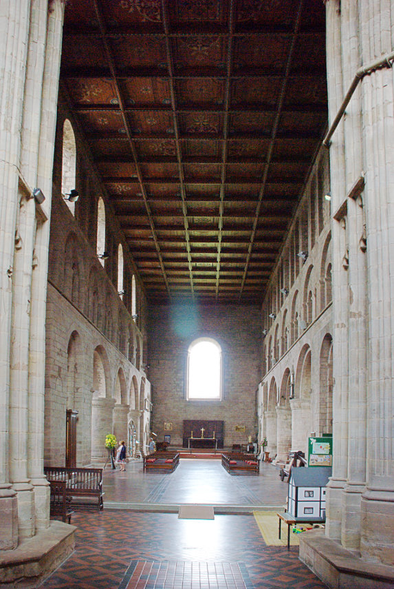 The North Nave, Leominster Priory, Leominster, Herefordshire, England, Great Britain