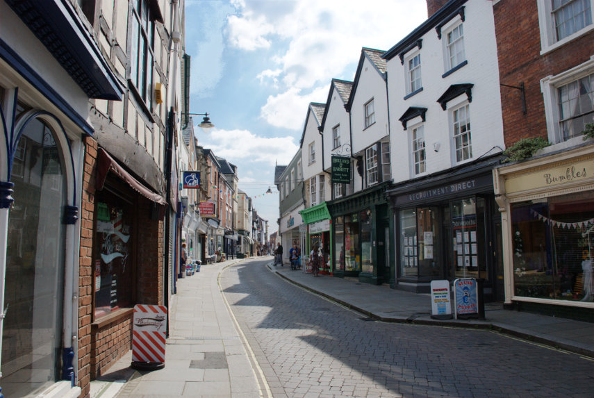 High Street, Leominster, Herefordshire, England, Great Britain