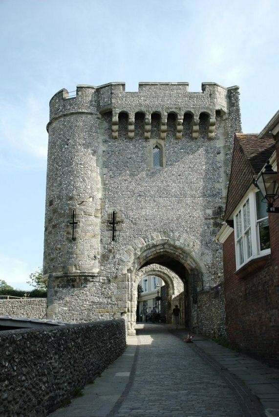 The Barbican Gate, Lewes Castle, Lewes, Sussex, England, Great Britain