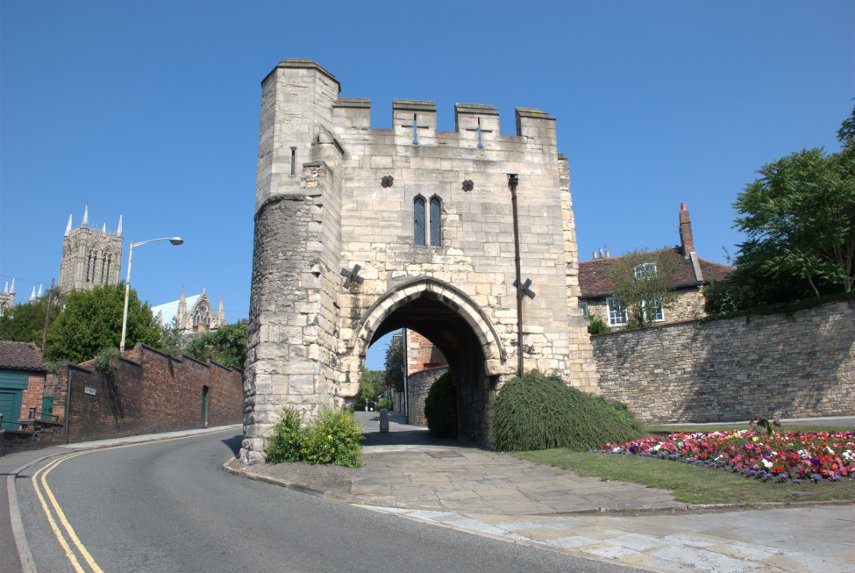 The top part of Steep Hill, Lincoln, Lincolnshire, England