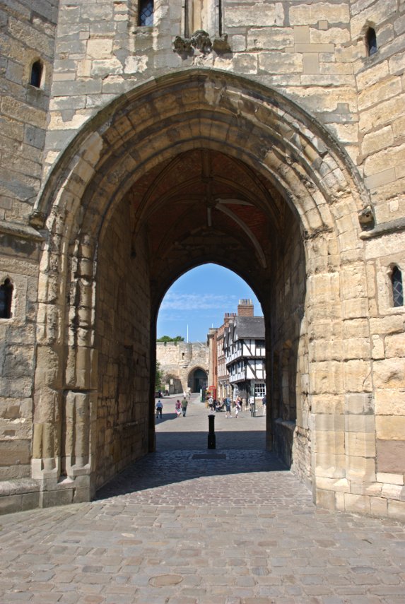 The Exchequer Gate, Lincoln, Lincolnshire, England, Great Britain