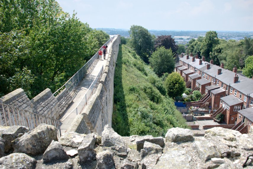 The West Wall, Lincoln Castle, Lincoln, Lincolnshire, England, Great Britain