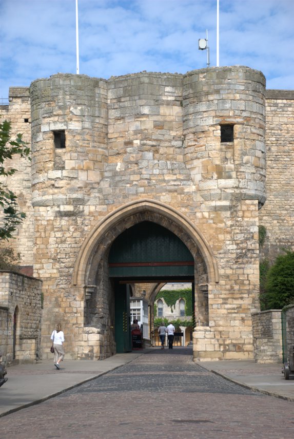 The East Gate, Lincoln Castle, Lincoln, Lincolnshire, England, Great Britain