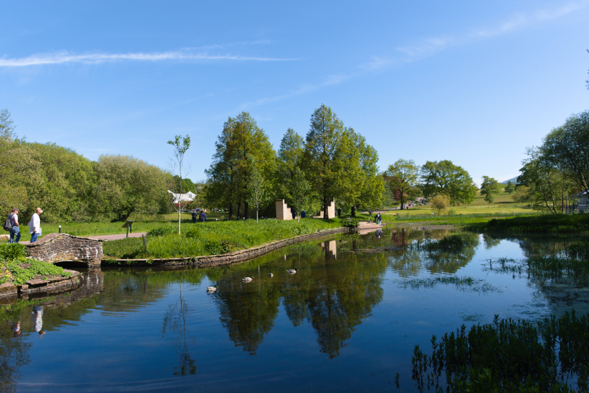 The Lake, National Botanic Gardens of Wales, llanarthne, Carmarthenshire