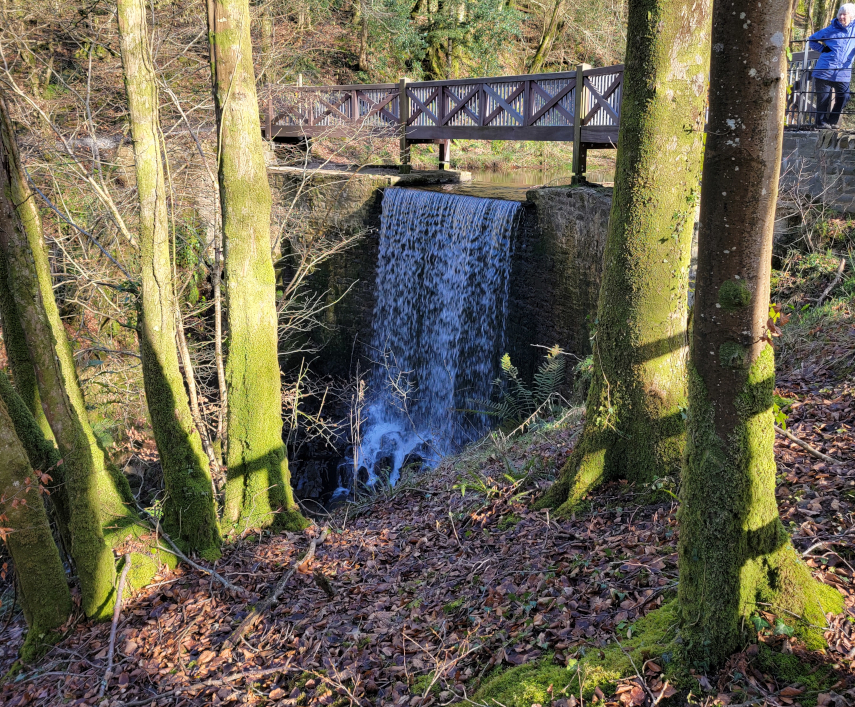 The Waterfall, National Botanic Gardens of Wales, llanarthne, Carmarthenshire