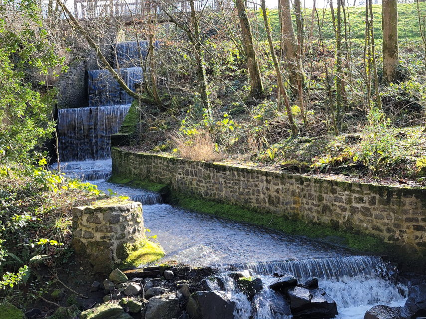 The Cascade, National Botanic Gardens of Wales, Llanarthne, Carmarthenshire
