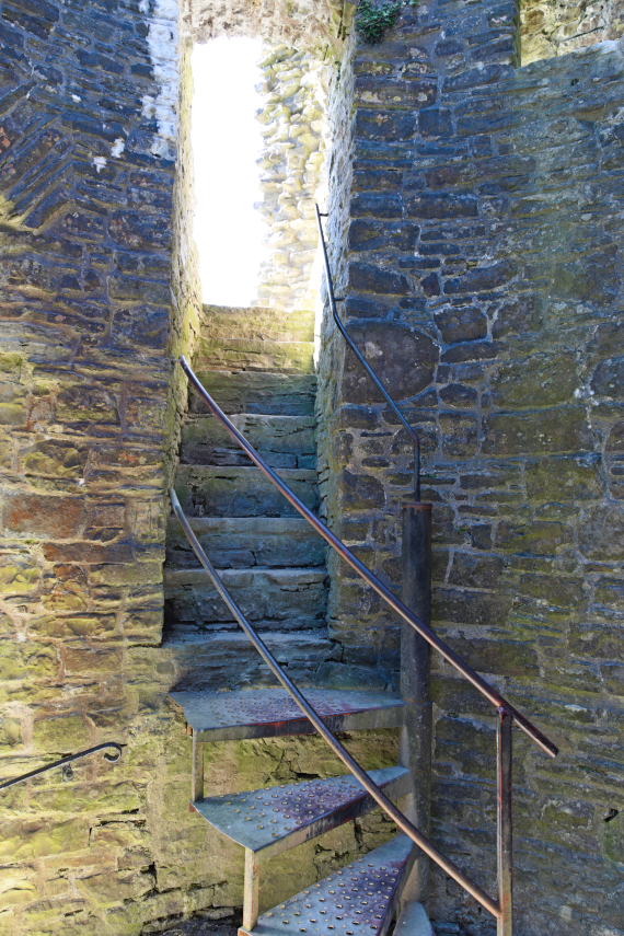 An Internal Stairway, Dinefwr Castle, Llandeilo, Carmarthenshire