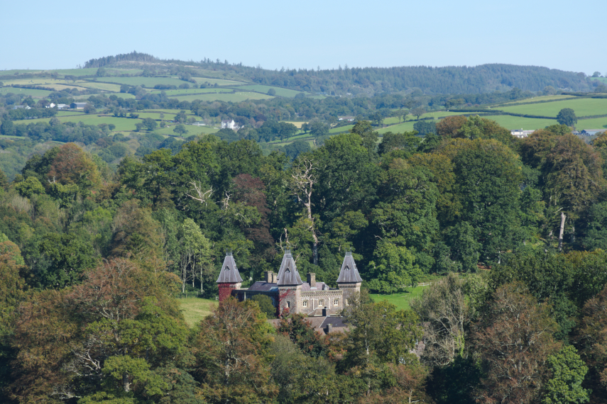The surrounding landscape including Newton House, Llandeilo, Carmarthenshire